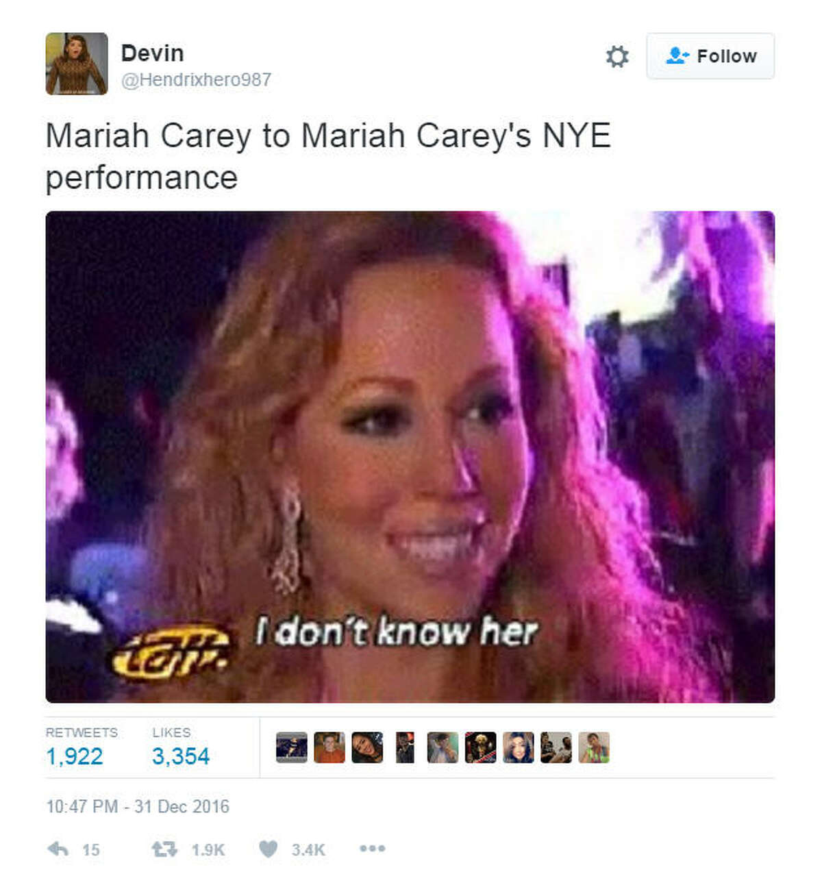 Twitter targets Mariah Carey for last embarrassing moment of 2016