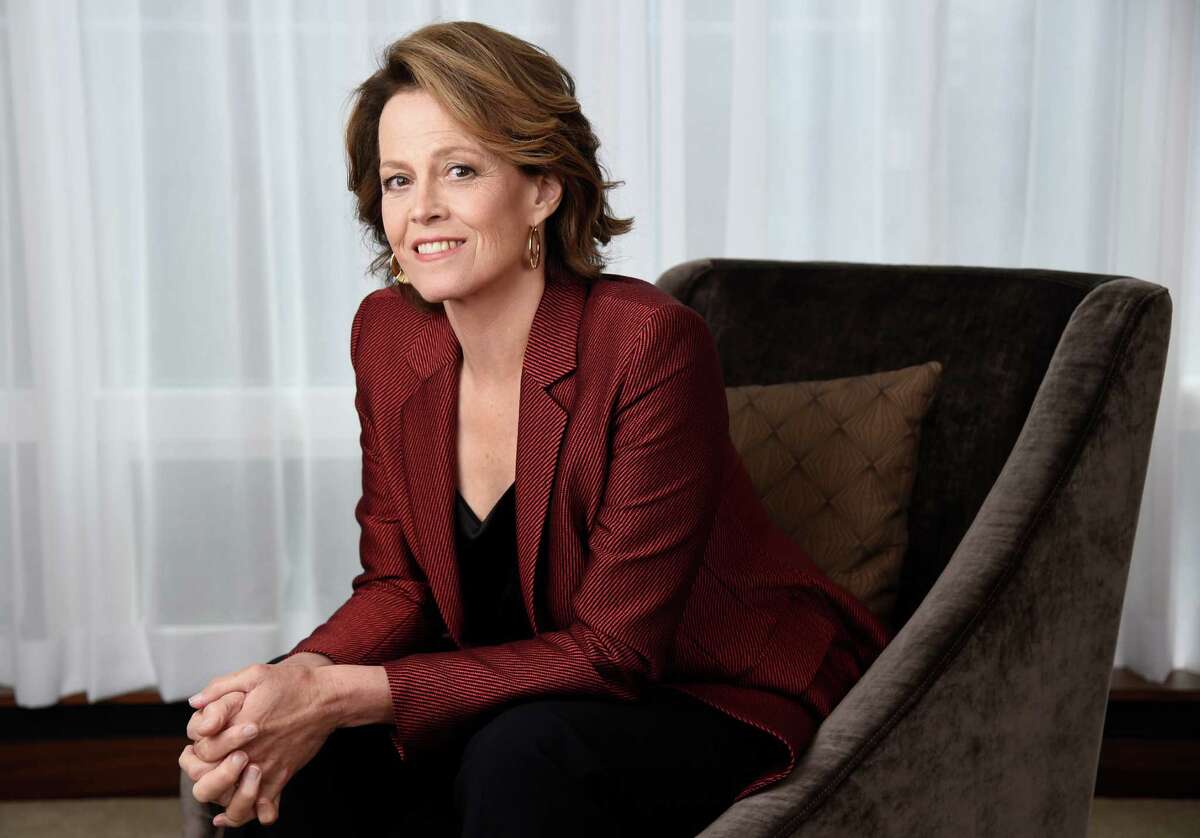 FILE - This Sept. 10, 2016 file photo shows Sigourney Weaver posing for a portrait at the Shangri-La Hotel to promote her film, "A Monster Calls," in Toronto. The film will be released in select theaters on Dec. 23, and opens nationwide on Jan. 6. (Photo by Chris Pizzello/Invision/AP, File)