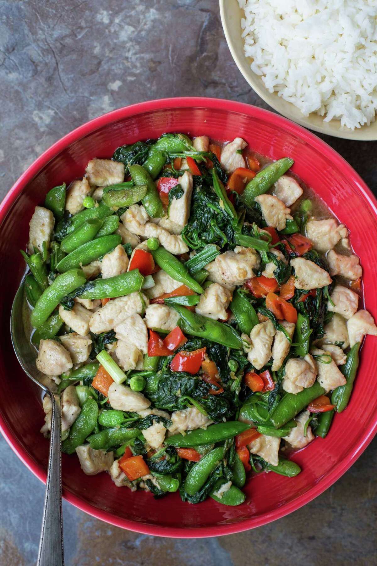 Chicken and Vegetable Stir-Fry takes 35 minutes start to finish.