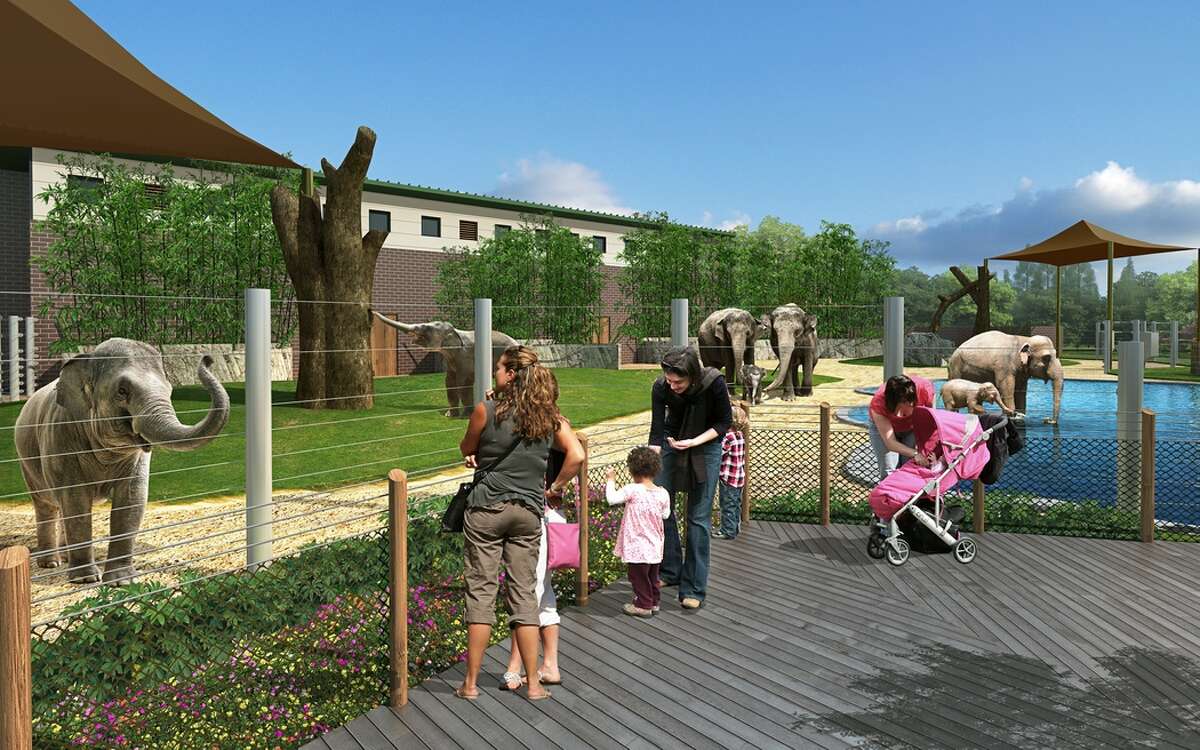 Houston Zoo shows off elephants' habitat expansion