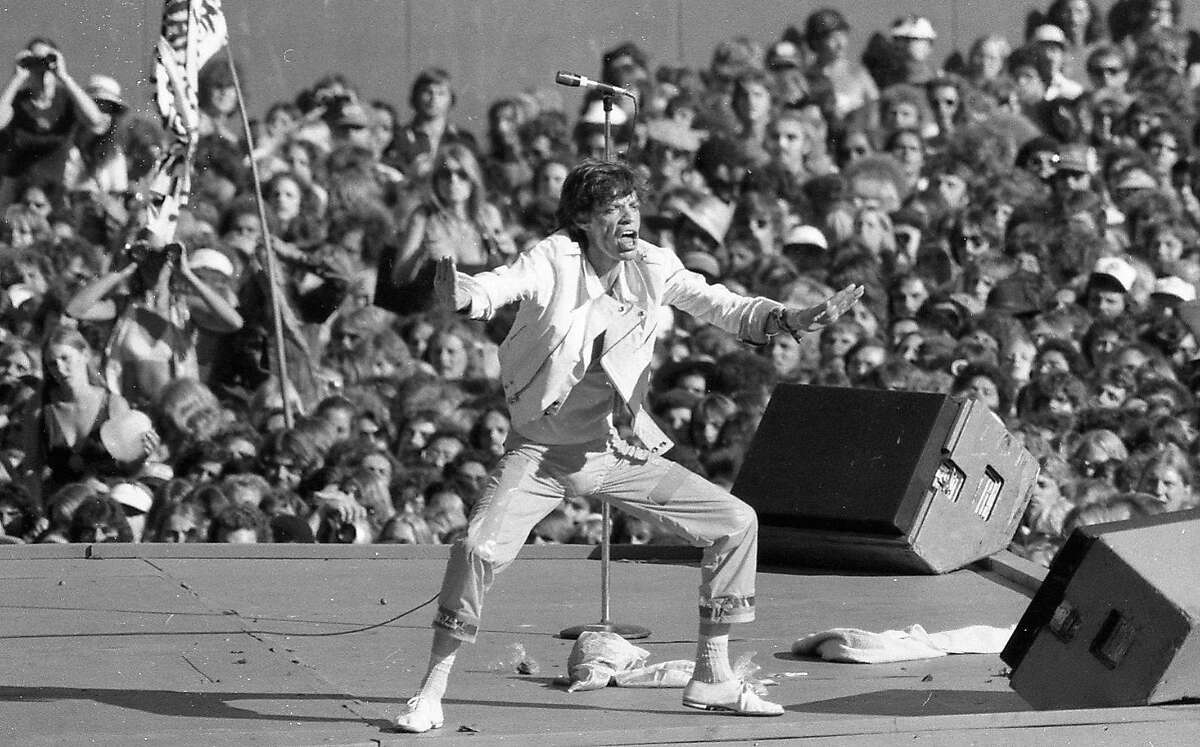 July 26, 1978: The Rolling Stones play at the Oakland Coliseum at Day on the Green 4, which was also Mick Jagger's birthday.