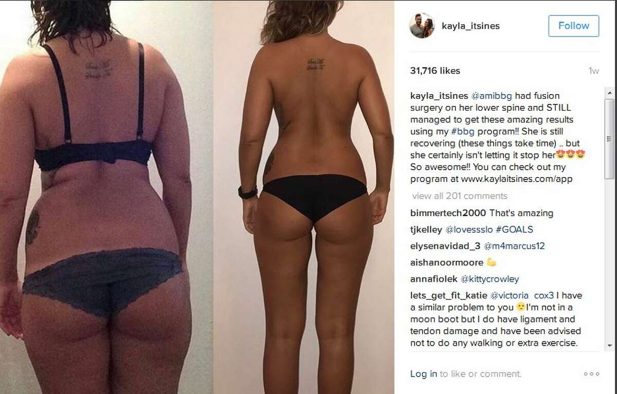 Amazing transformations from Kayla Itsines Bikini Body Guide.