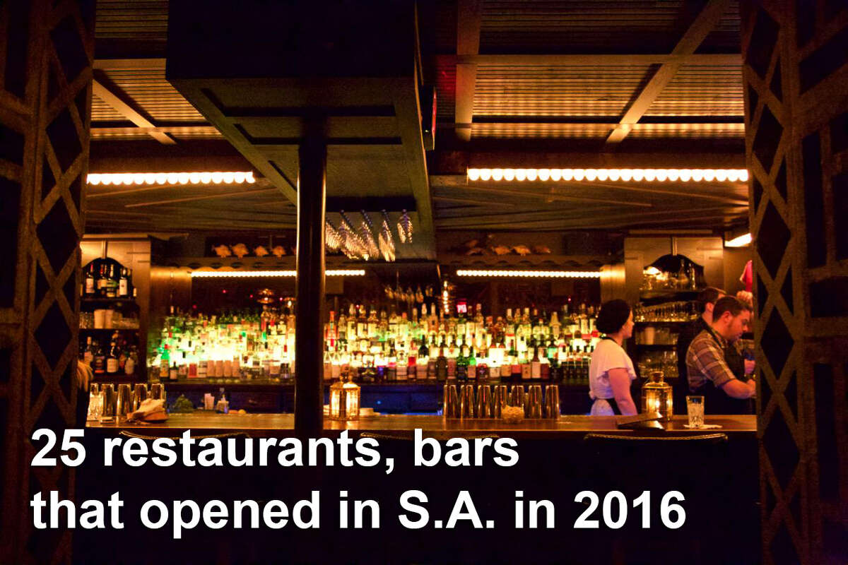 Here are 25 restaurants and bars that opened in San Antonio 2016 (and to try in 2017).Downstairs , 155 E. Commerce St. The charcuterie is a smorgasbord of cured and dried meats, terrines, pâtés and cheeses. Next up are the oysters on the half. Miscellaneous offerings include truffled eggs and pickled vegetables.Read more: Downstairs is a hidden River Walk gem