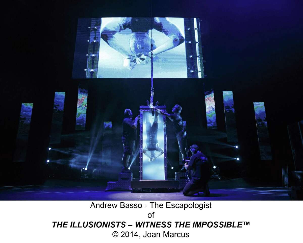 Escape artist Andrew Basso is one of the acts that will perform as part of “The Illusionists.”