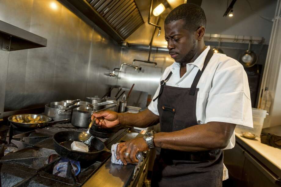 One Year In Ravenna Restaurant Racks Up Accolades San Antonio Edouardo Jordan Prepares Black Cod At Salare His Restaurant In Seattle Oct 23