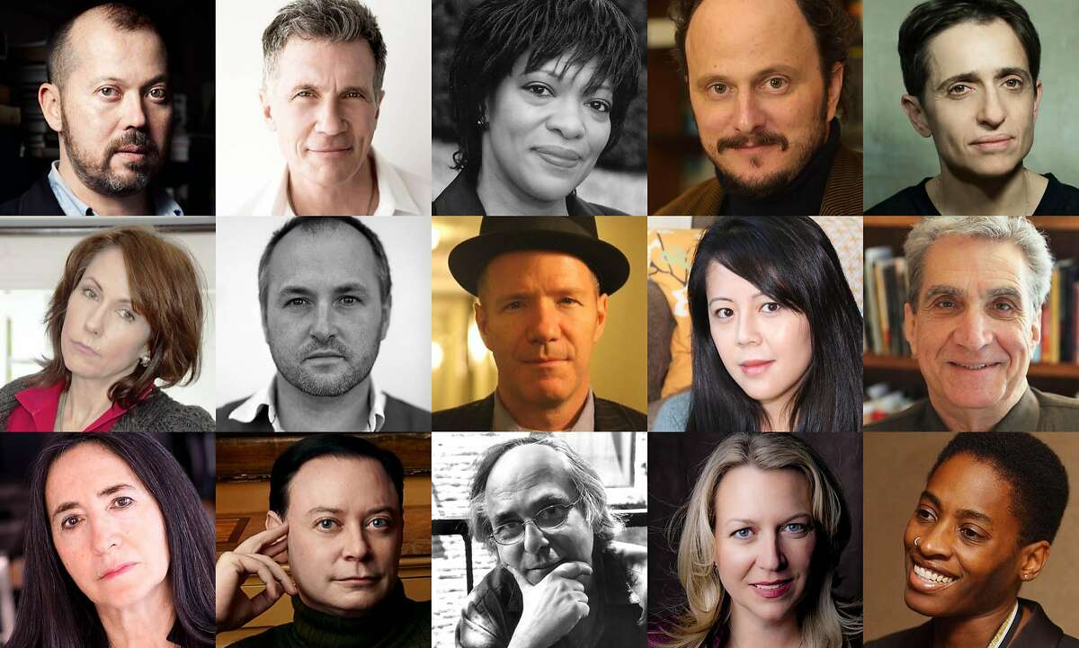 Authors expected to attend Writers Resist events on Jan. 15 include, from top left, Alexander Chee, Michael Cunningham, Rita Dove, Jeffrey Eugenides, Masha Gessen, Mary Karr, Colum McCann, Rick Moody, Beth Nguyen, Robert Pinsky, Francine Prose, Andrew Solomon, Art Spiegelman, Cheryl Strayed and Jacqueline Woodson.