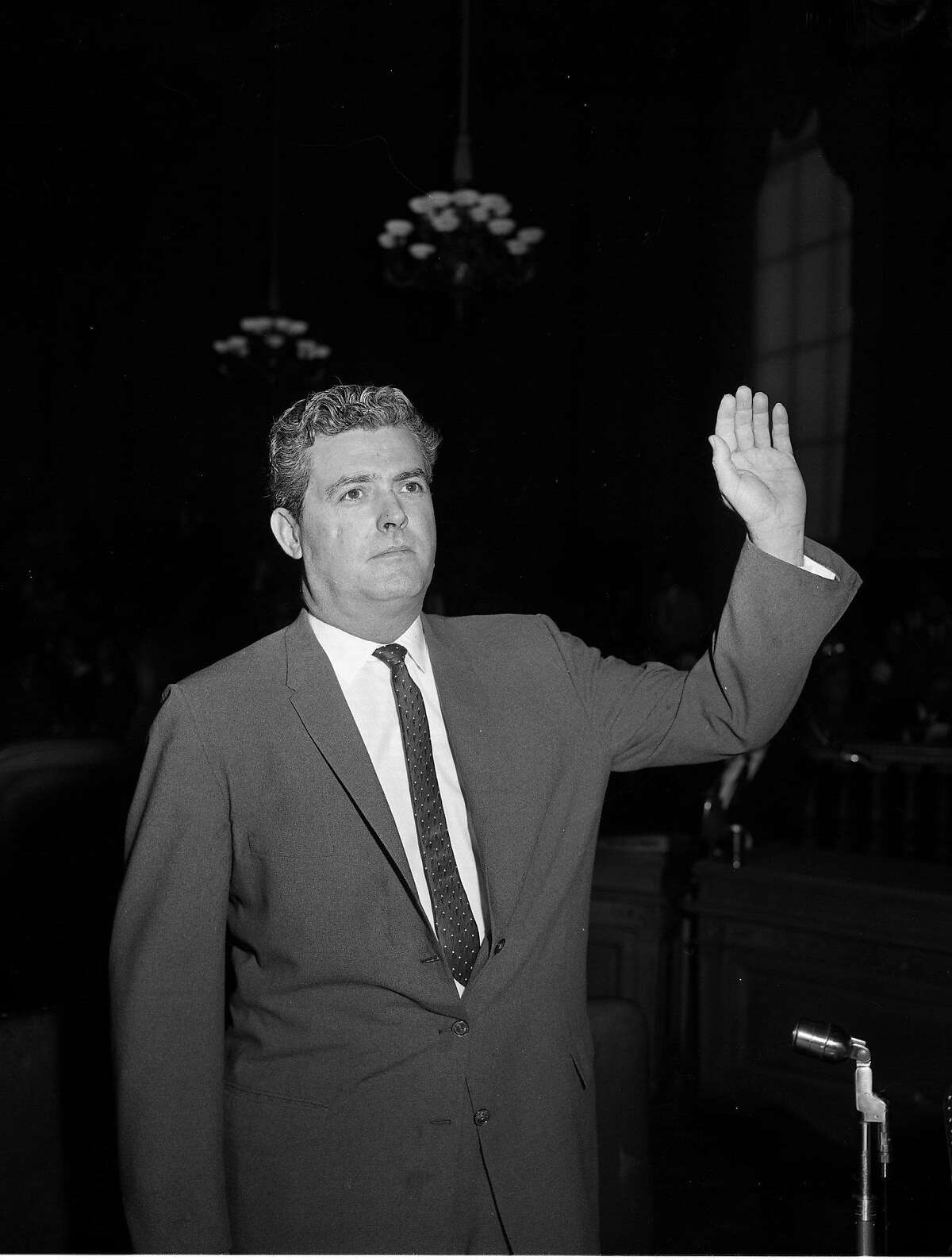 1960年5月14日，众议院非美活动委员会调查员威廉·a·惠勒在此作证