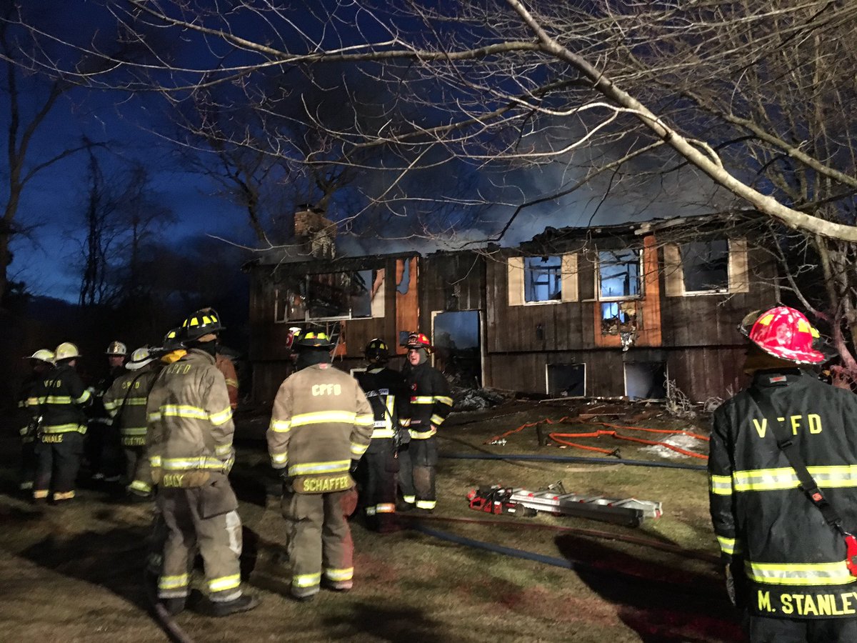 Family escapes as fire consumes Clifton Park home
