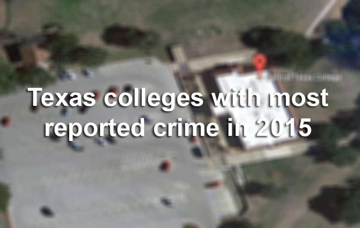 Texas colleges with the most reported crimes in 2015