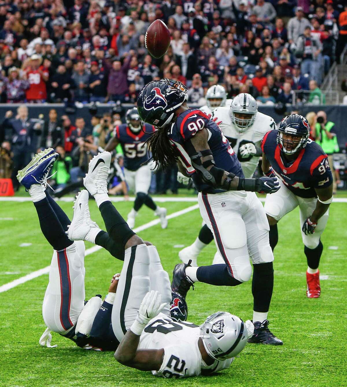 Jan. 7: AFC playoffs - Texans 27, Raiders 14