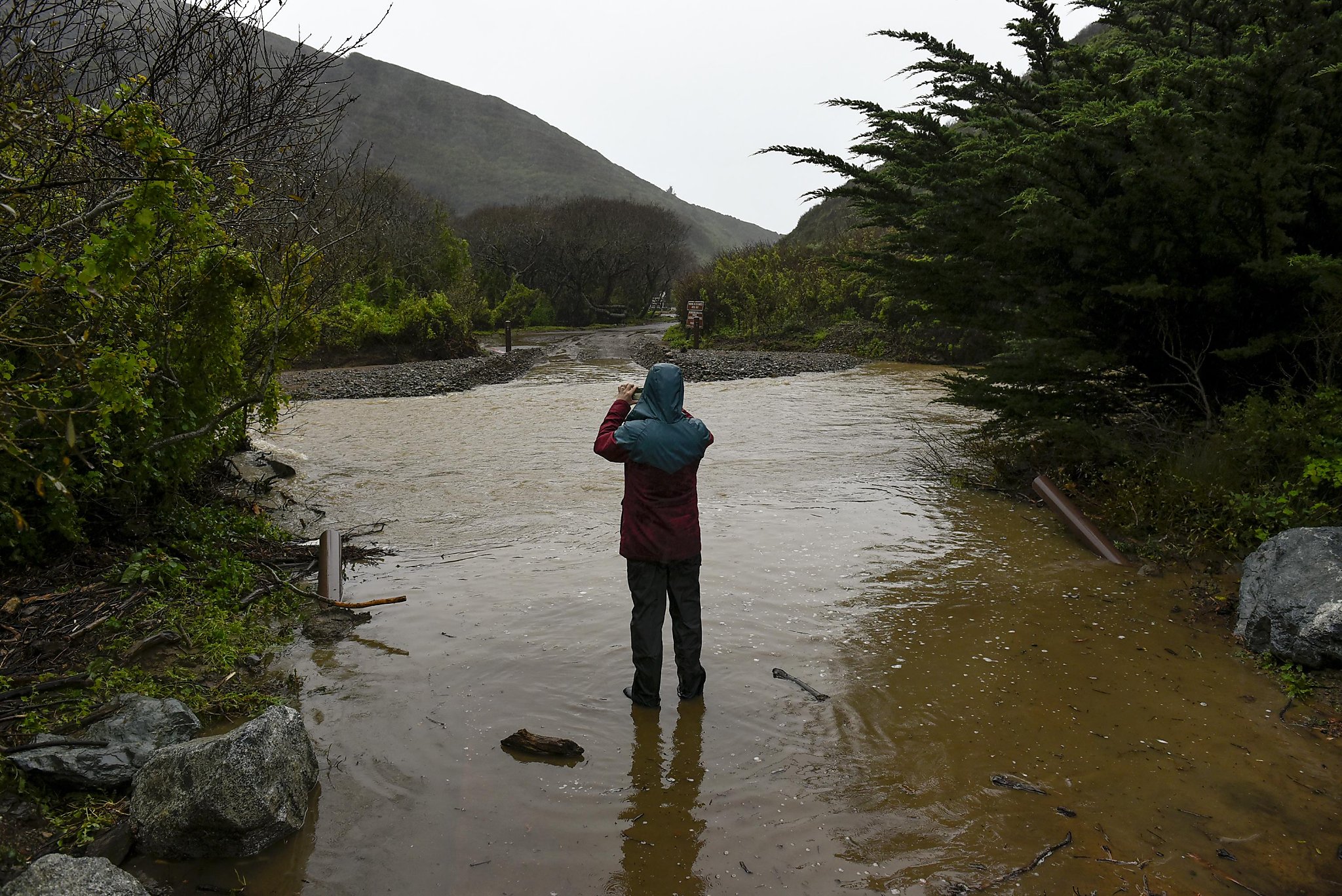 Weekend storm batters resilient, remote Big Sur communities