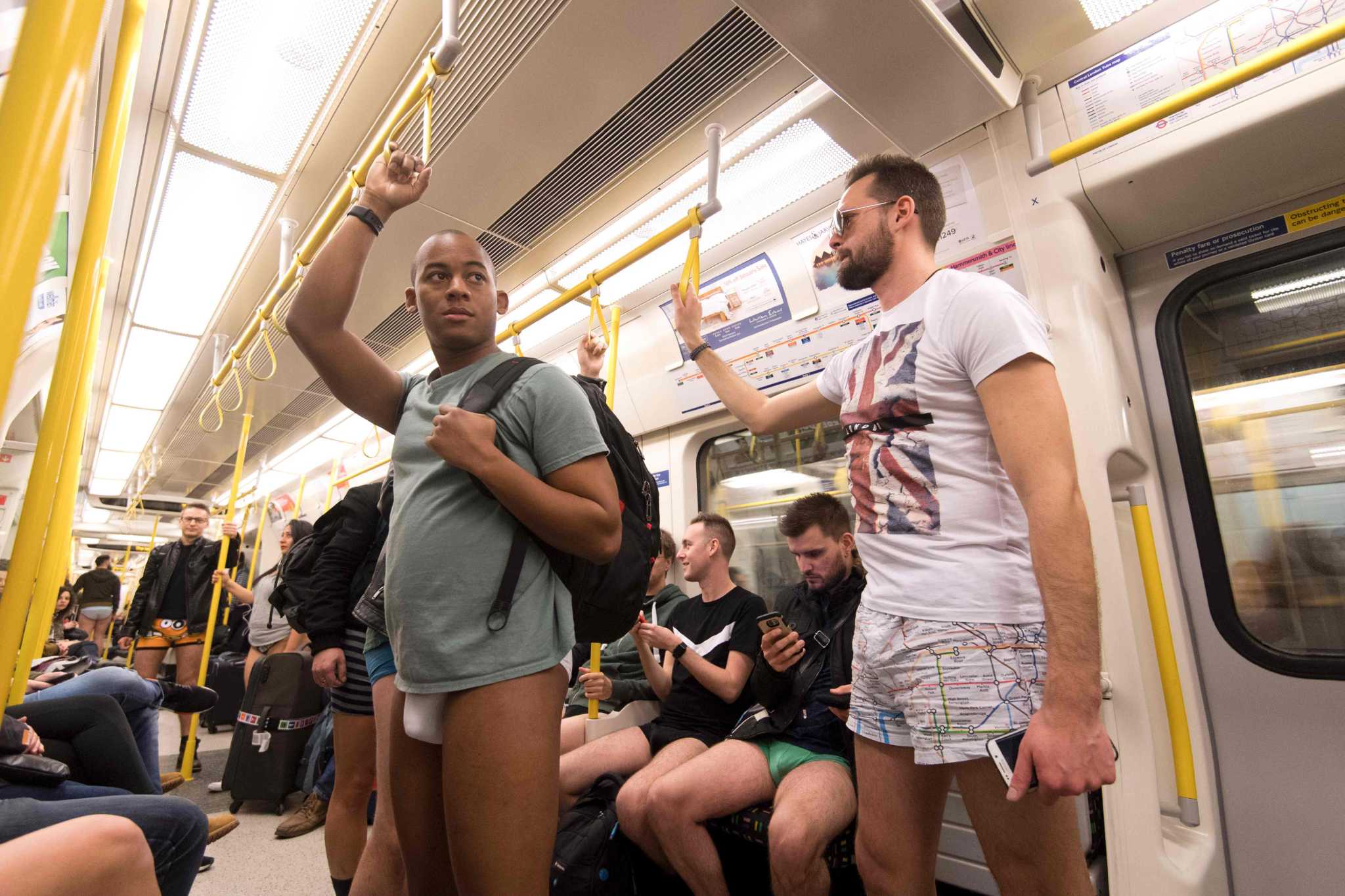 Annual No Pants Subway Ride hits cities around the world