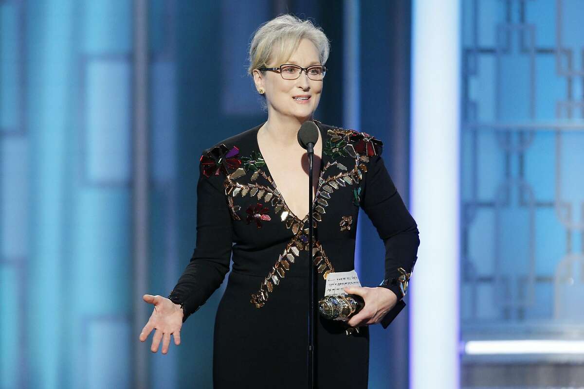 Meryl Streep accepts Cecil B. DeMille Award during the 74th Annual Golden Globe Awards at The Beverly Hilton Hotel on January 8, 2017 in Beverly Hills, California. Continue clicking to see the other scenes and celebrities from the Golden Globes awards.