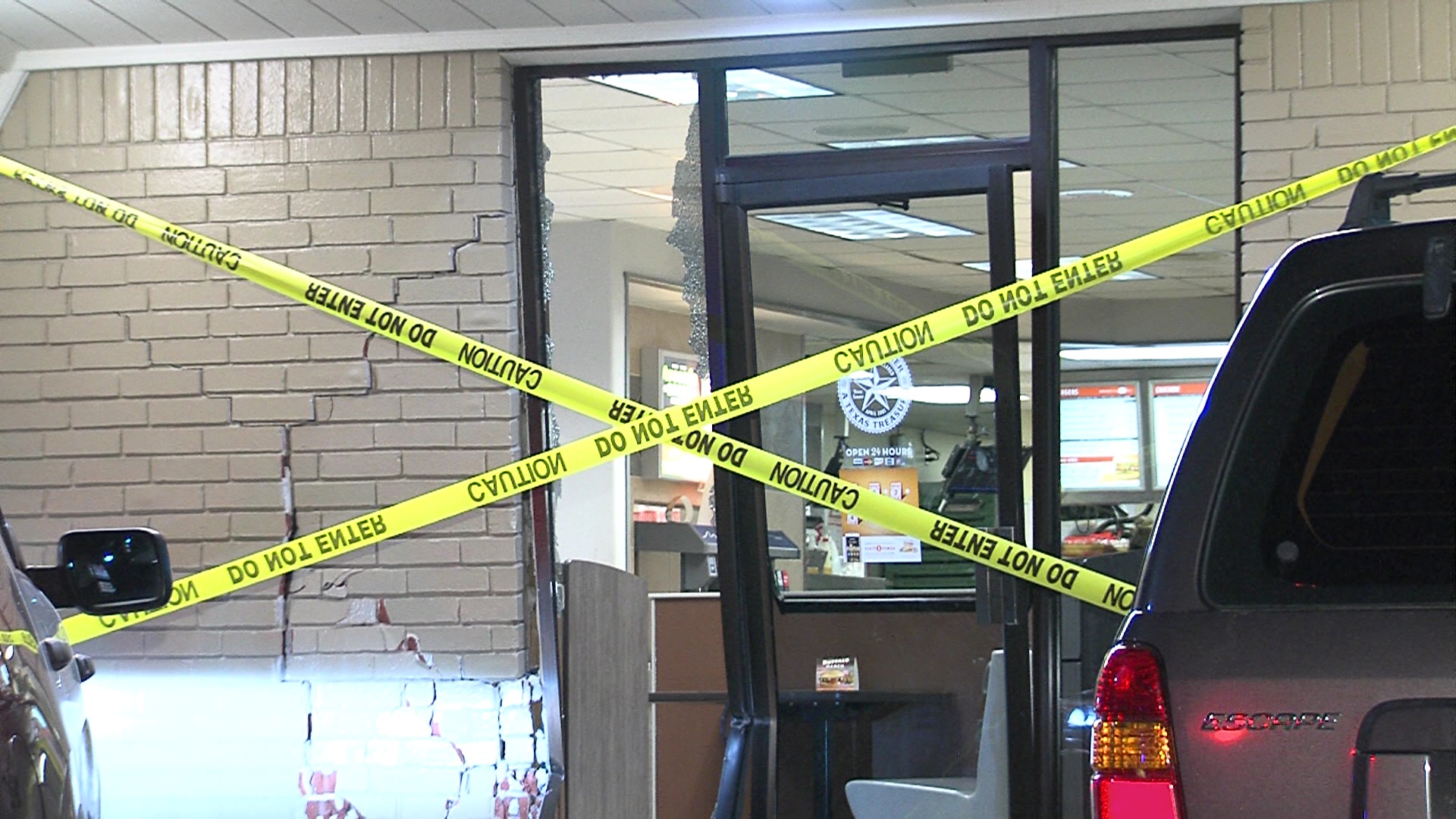 Police: Man Flees After Crashing Into Whataburger On West Side