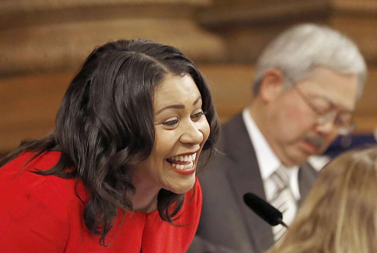 London Breed becomes the president of the SF board of supervisors on Monday, January 9, 2017, in San Francisco, Calif.