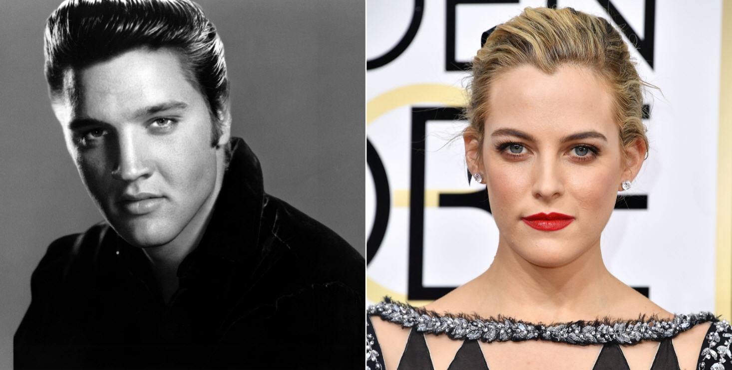 Elvis Presley and Riley Keough