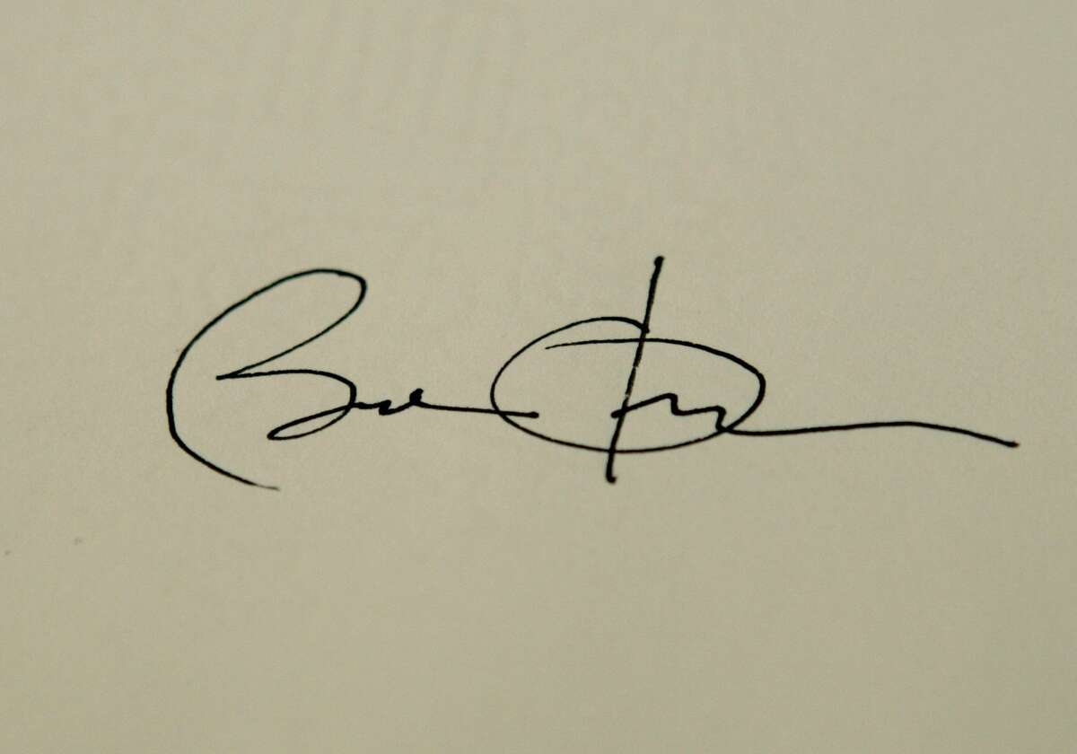 Барак Обама автограф