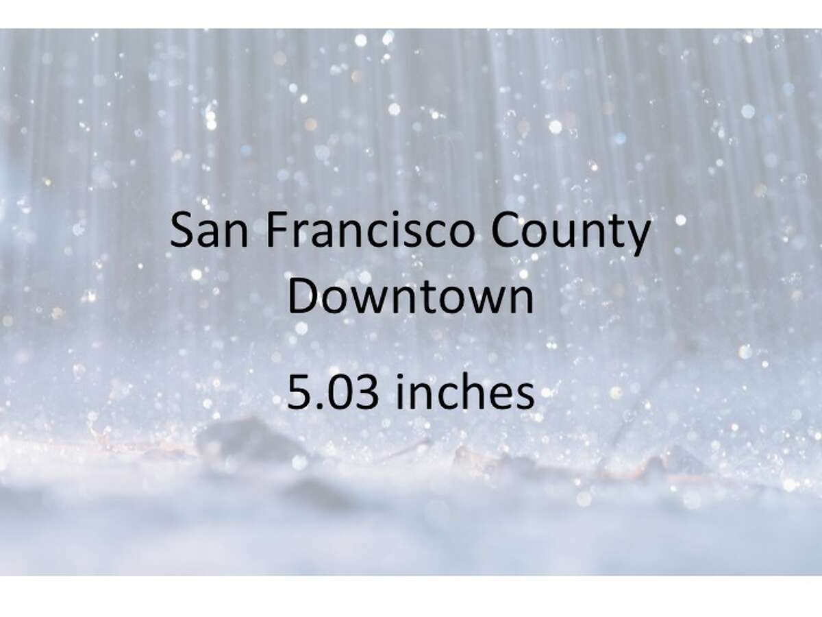 bay area rainfall totals
