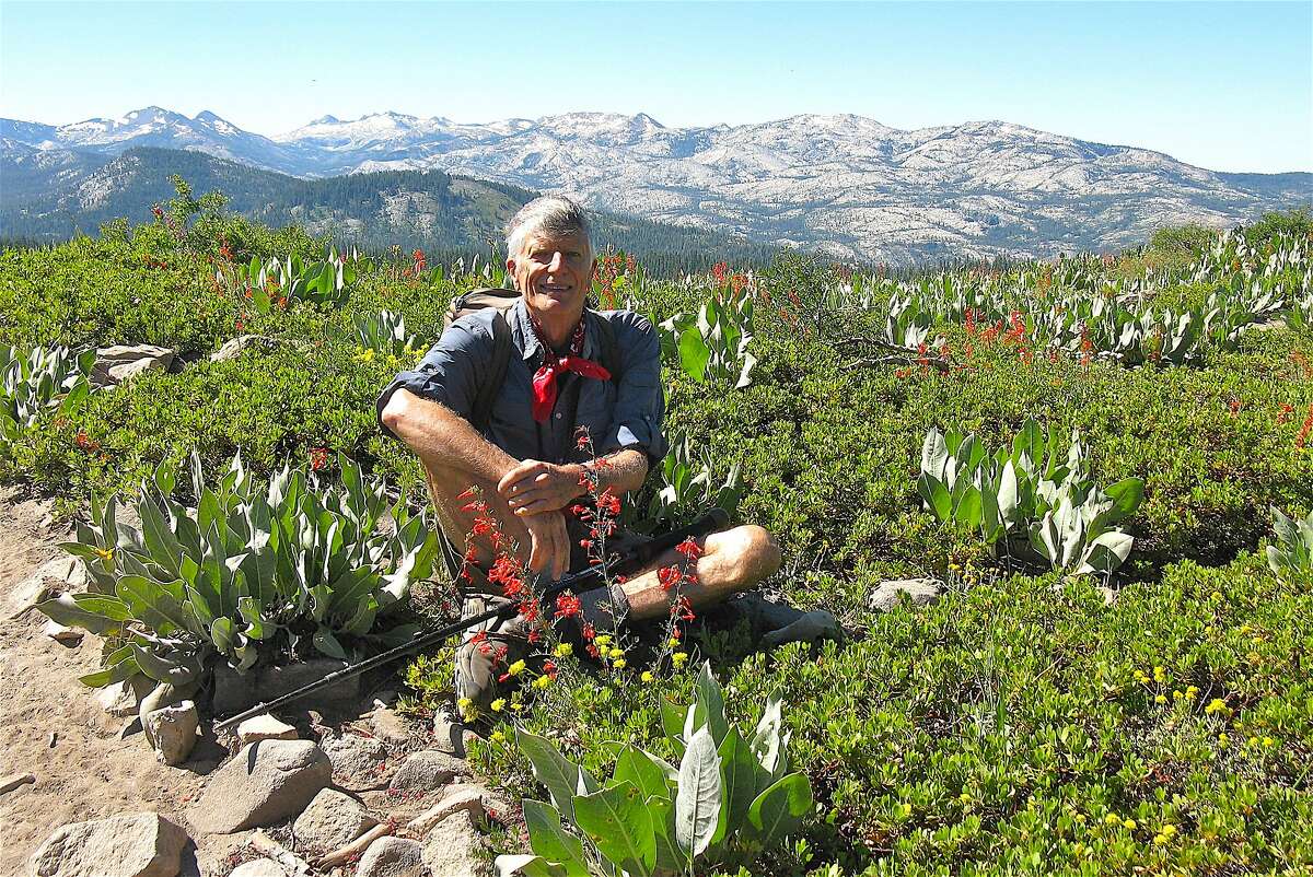 Ned MacKay, taking a break in high Sierra near Tahoe, won election for induction into the California Outdoors Hall of Fame.