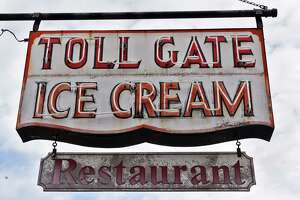 Sign at Toll Gate Ice Cream on New Scotland Avenue Saturday Jan. 14, 2017 in Slingerlands, NY.  (John Carl D'Annibale / Times Union)