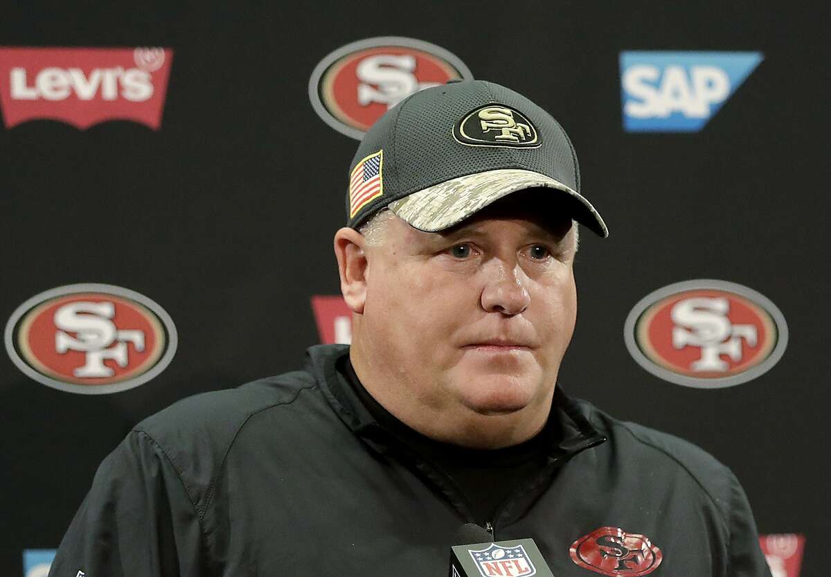 San Francisco 49ers coach Chip Kelly speaks at a news conference after a game against the Seattle Seahawks in Santa Clara, Calif., Sunday, Jan. 1, 2017. The Niners finished 2-14 in the 2016 season, and Kelly was fired. When he coached the Philadelphia Eagles in 2015, Kelly cut Raheem Mostert even though Mostert had played brilliantly during the preseason.