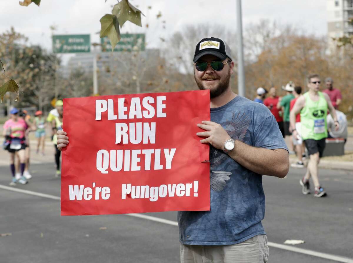 The best signs at the Chevron Houston Marathon in 2017