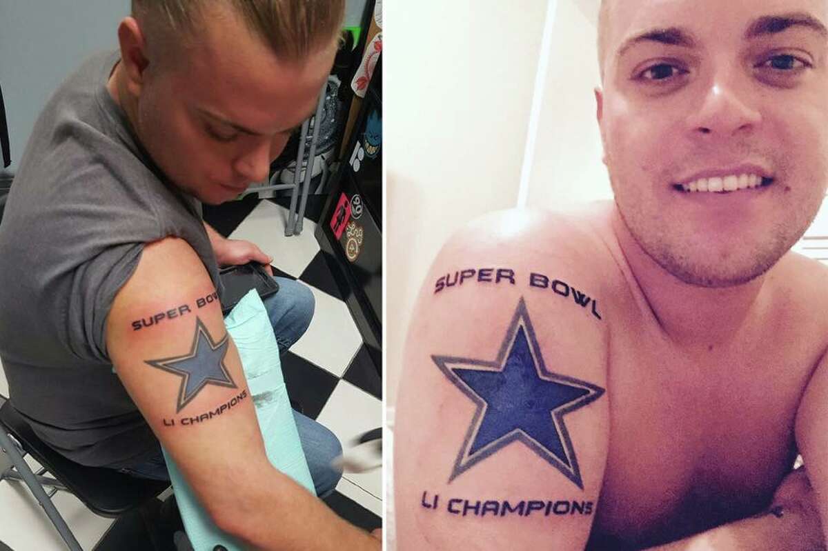 Loss to Packers does a number on Cowboys fans tattoo but hes already  doubling down