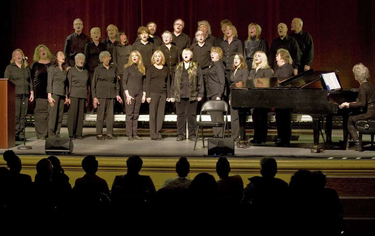Members of the Ridgefield Chorale perform at the Martin Luther King Day celebration in the Ridgefield Playhouse. Monday, Jan. 20, 2014