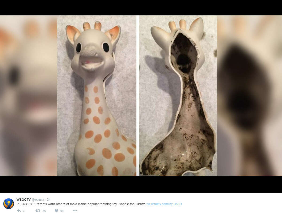 teething giraffe mold