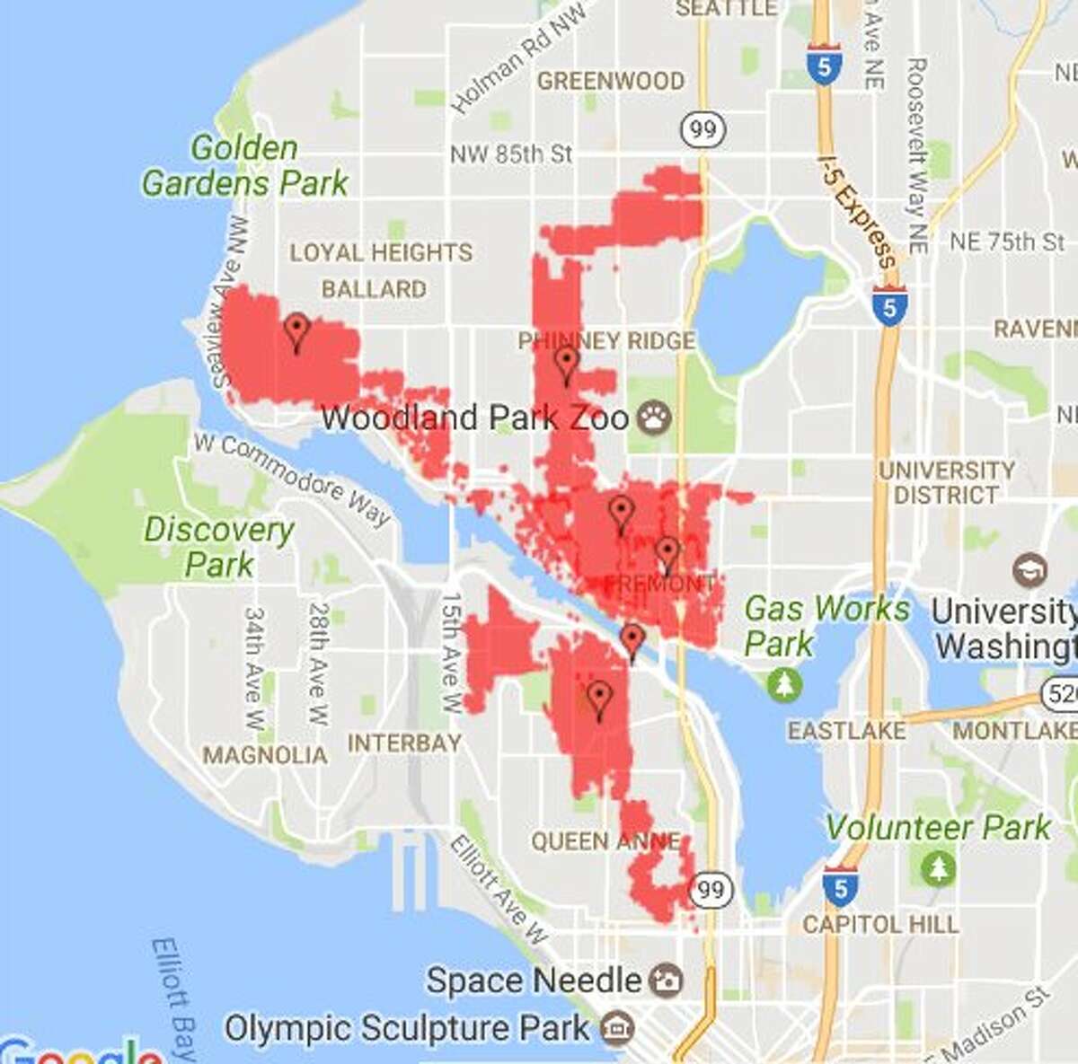 22,000 lost power in North Seattle
