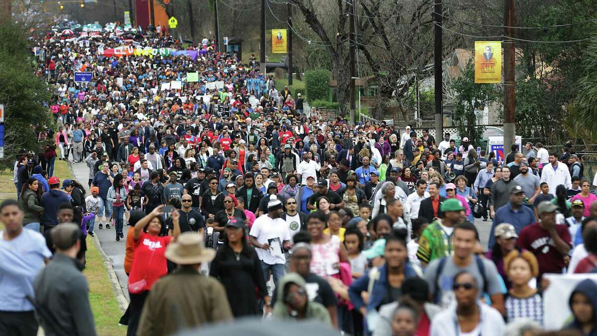 Thousands Take To The Streets In San Antonio's MLK March - One Of The ...