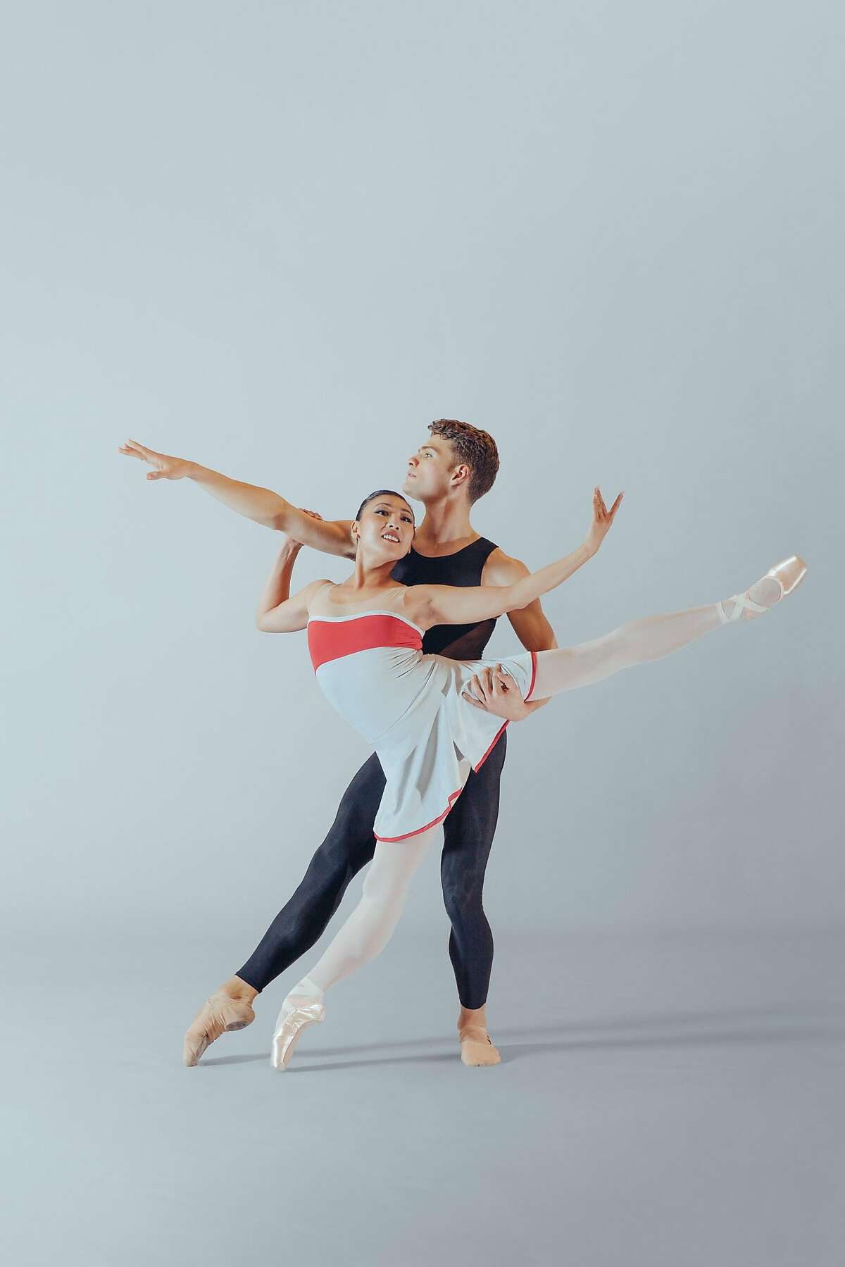 Mayo Sugano and Raymond Tilton rehearse for Diablo Ballet�s "Body and Soul," featuring four diverse ballets with choreography by Christopher Wheeldon, Sonya Delwaide and Robert Dekkers. Body and Soul performs February 3 & 4 at the Del Valle Theatr. Photo by B�renger Zyla