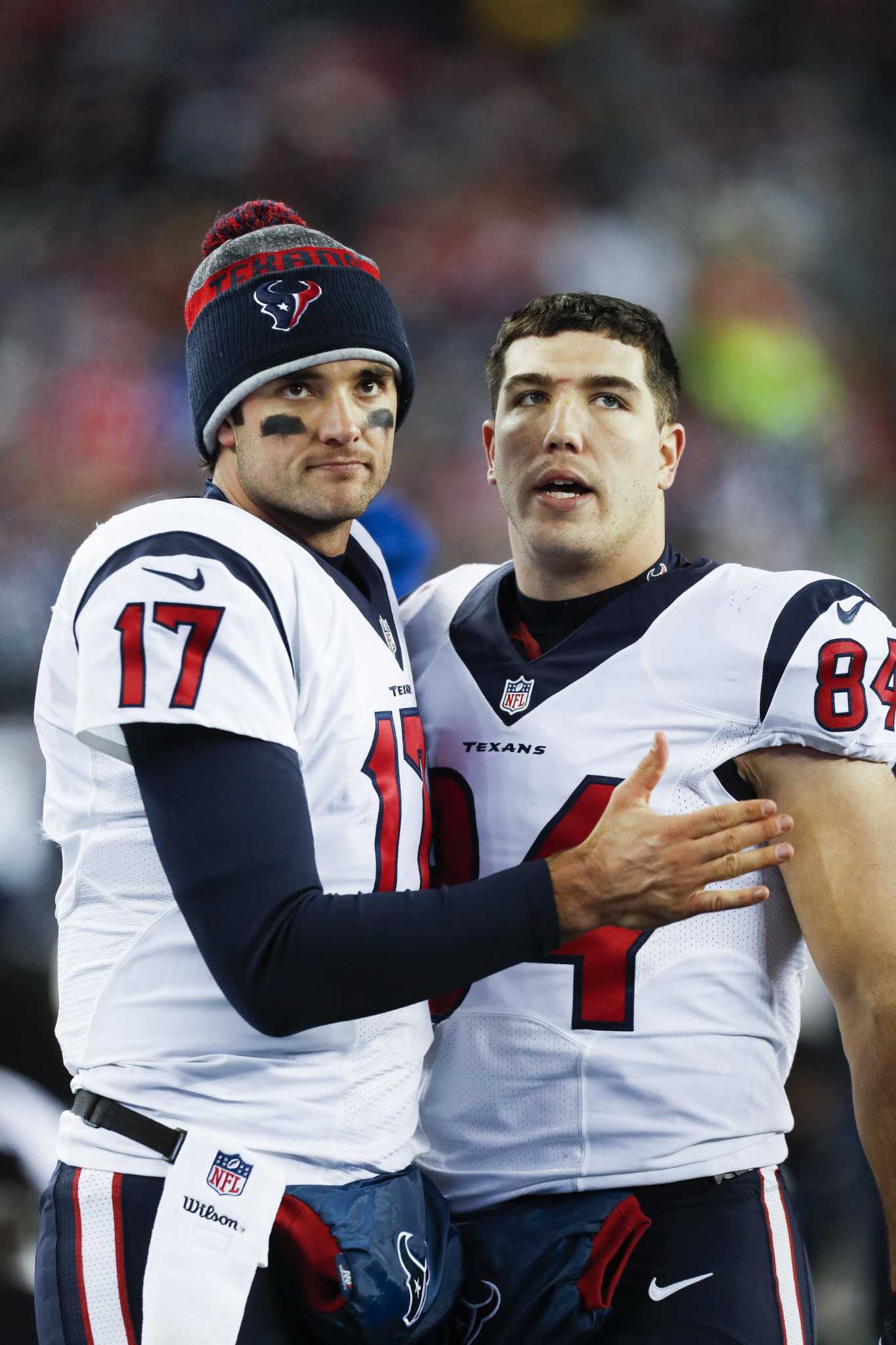 Quarterback, right tackle Houston's top needs