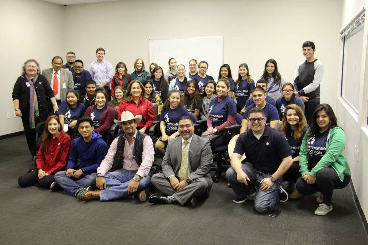 An Aspire Mentoring event was held recently together with Communities in Schools students from J.B. Alexander High with special guests Webb County Judge Tano Tijerina, Lalo Uribe, president of Communities in Schools board of directors, and CIS staff members.
