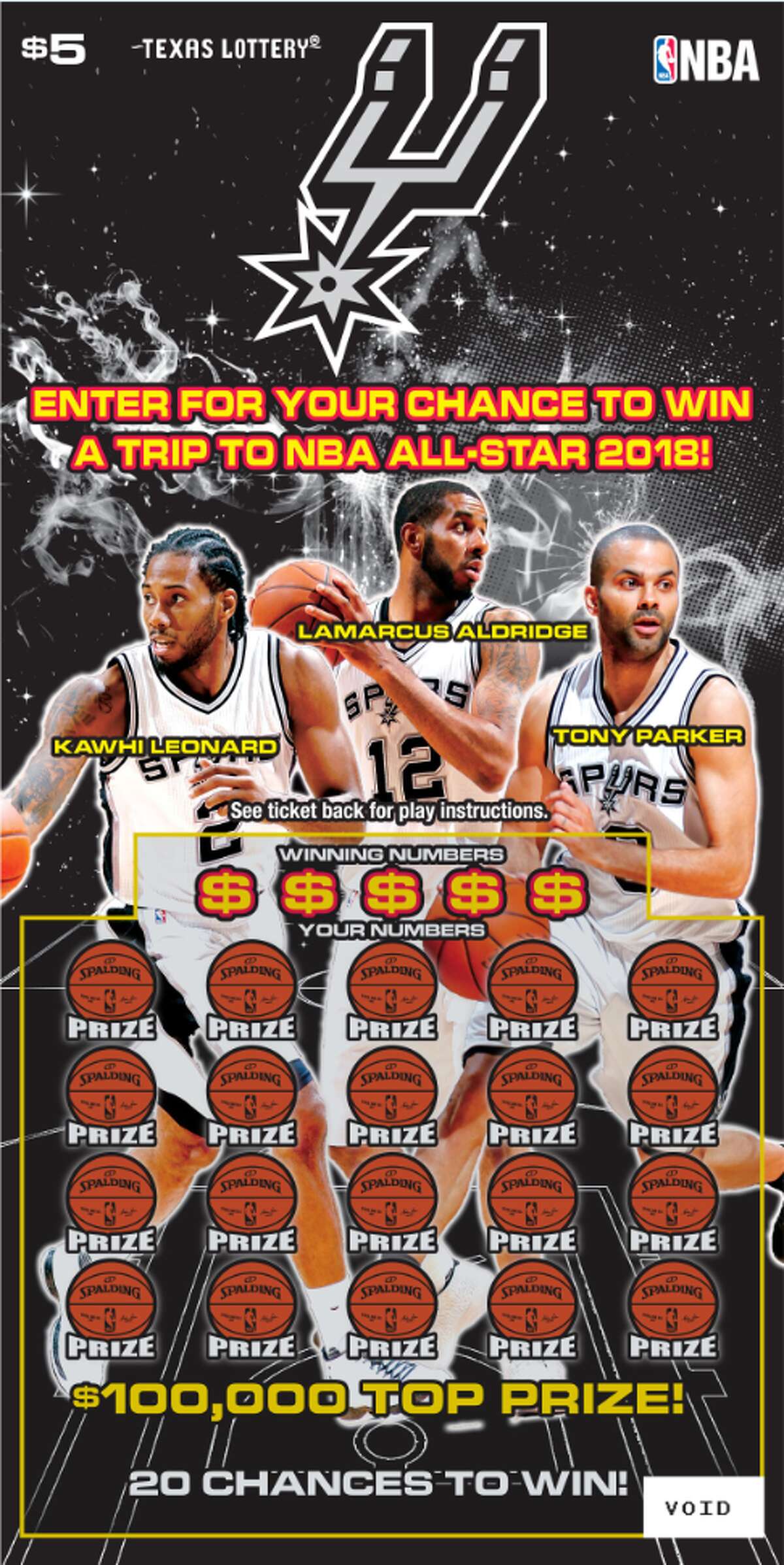 Texas Lottery introduces new Spurs scratch ticket