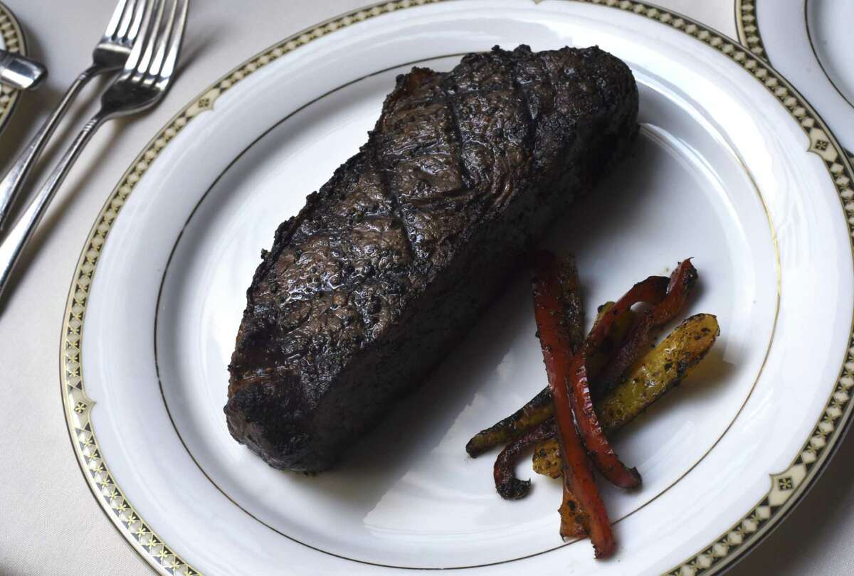 A 16-ounce New York strip steak at Bohanan's Prime Steaks and Seafood