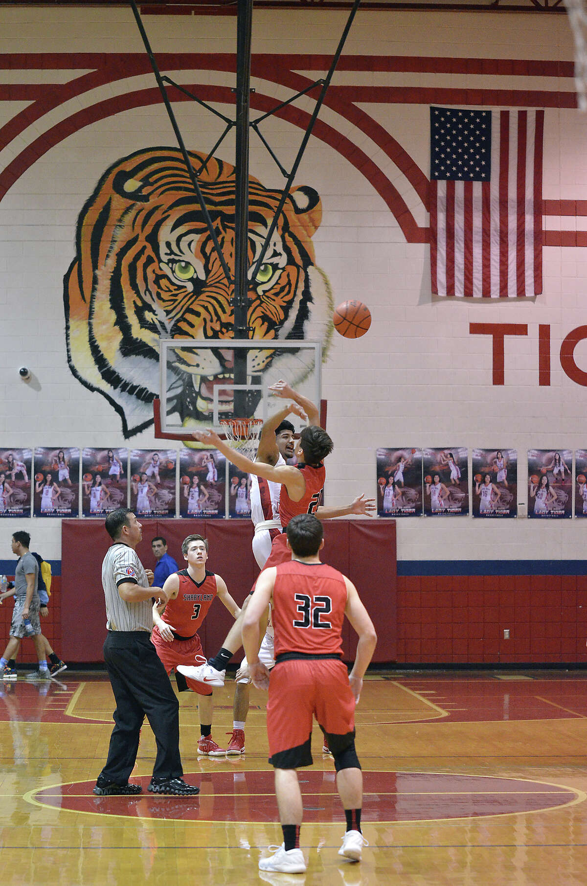 The Martin Tigers boys basketball team faced off against Sharyland, Tuesday, January 17, 2017, at the Roberto Flores Gym.