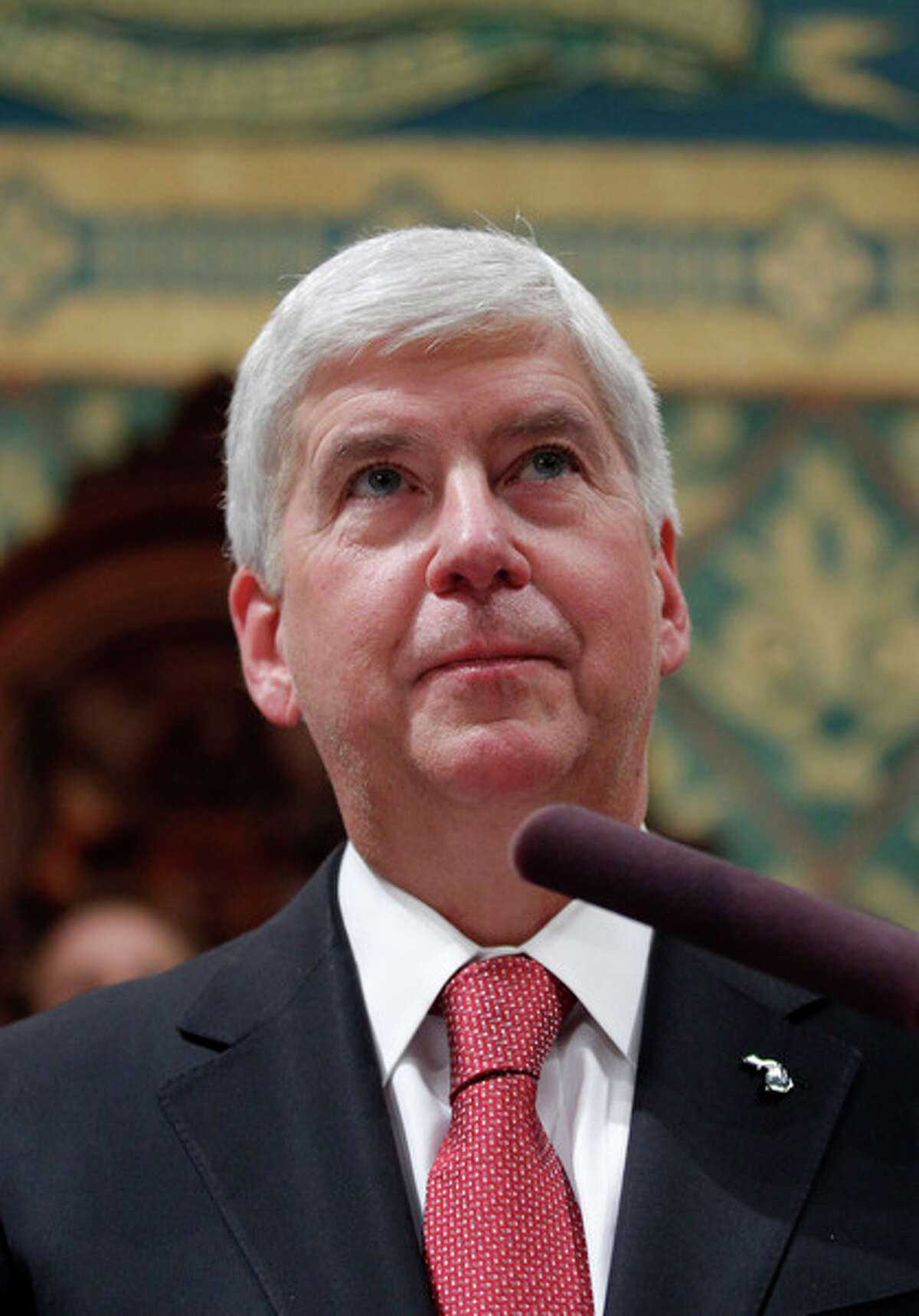 Snyder Touts Medicaid Expansion Promotes Infrastructure Investment 9916