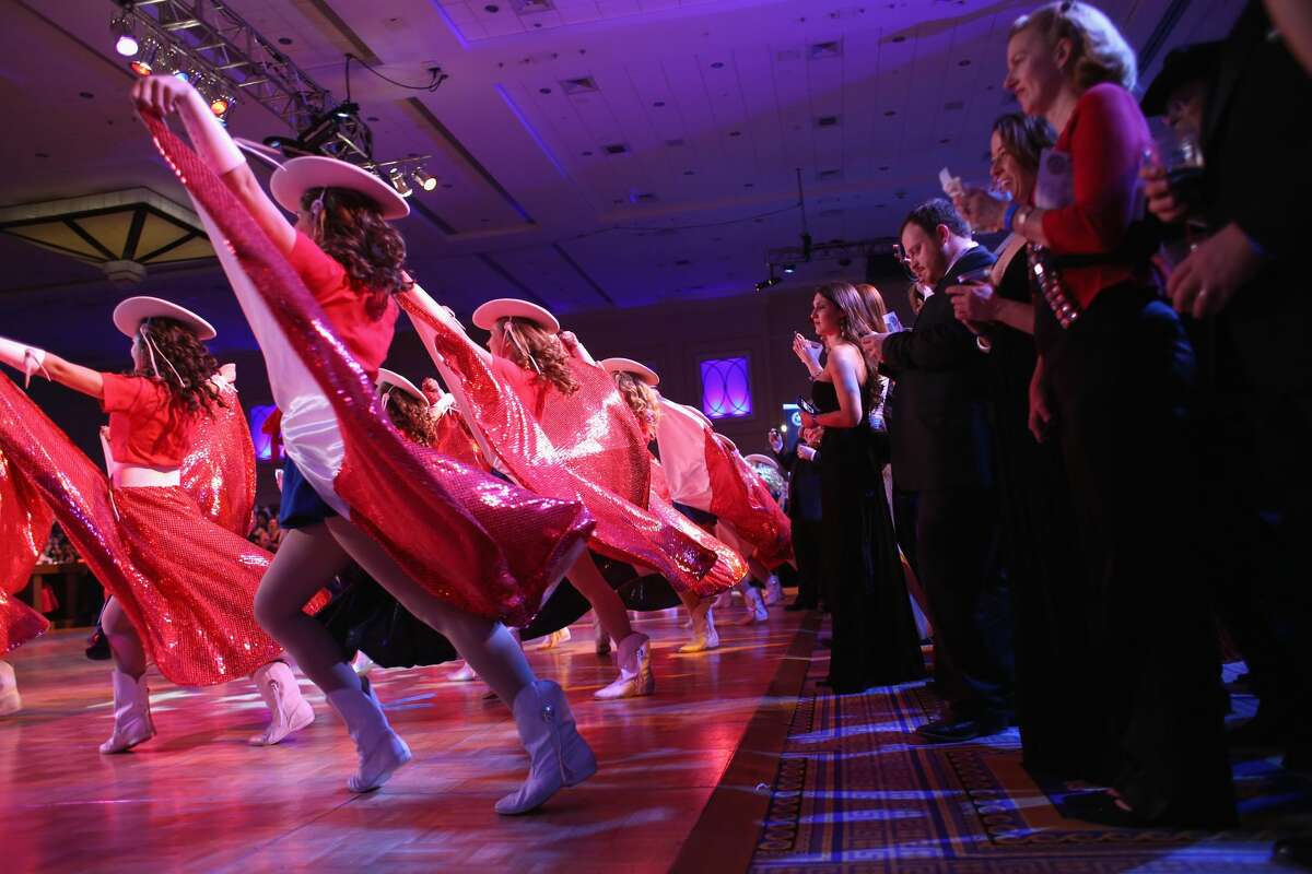 NATIONAL HARBOR, MD - JANUARY 19: Members of the Kilgore, Texas Rangerettes perform at the Texas Black Tie and Boots inaugural ball on January 19, 2013 in National Harbor, Maryland. Thousands of Texans turned out to celebrate the upcoming second inauguration of U.S. President Barack Obama. (Photo by John Moore/Getty Images)