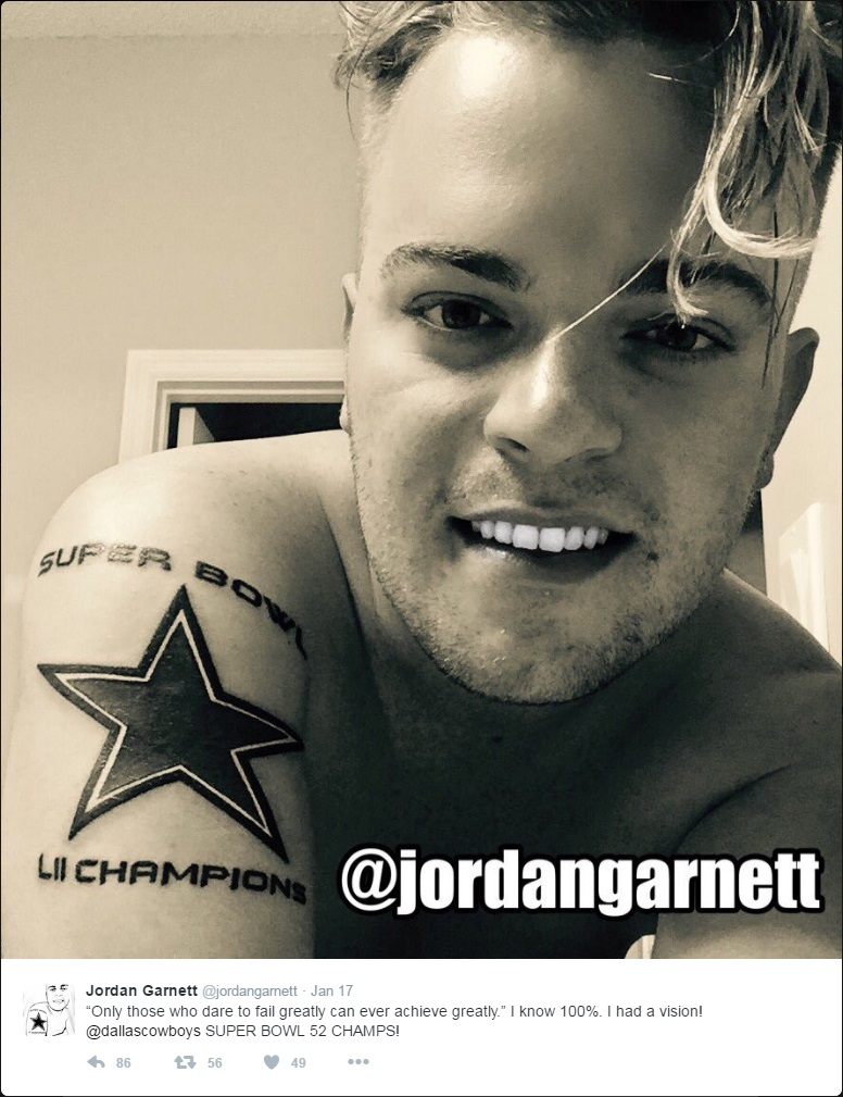 Dallas Cowboys fan Tattoo Mark rockin the Drew Pearson tat on his right  leg. Pearson goes into the Hall ... | Instagram