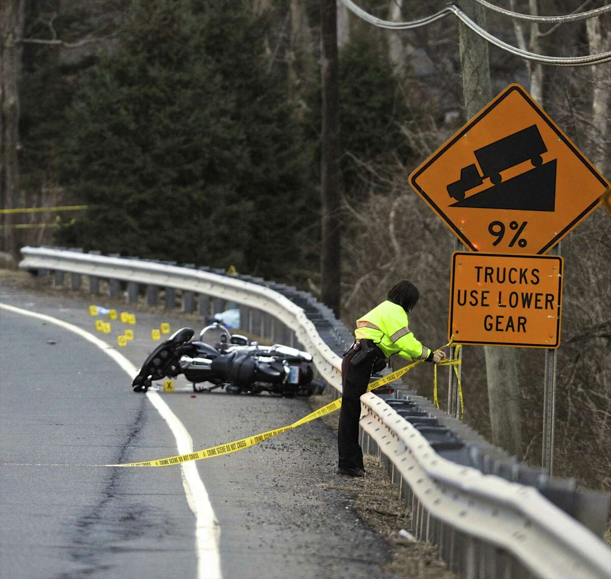 Fatal motorcycle accident closes Route 25 in Newtown