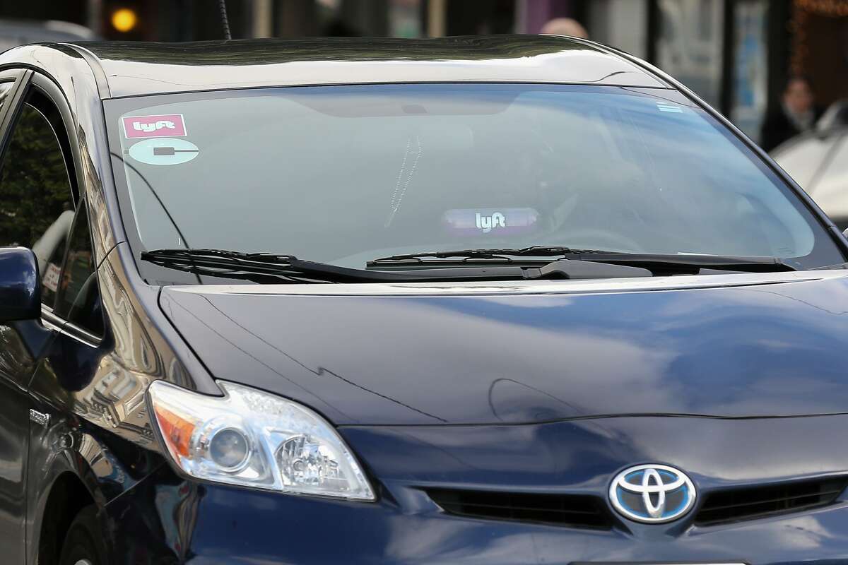 A new "AMP" device is seen in a Lyft car in San Francisco, Calif., on January 19, 2017.