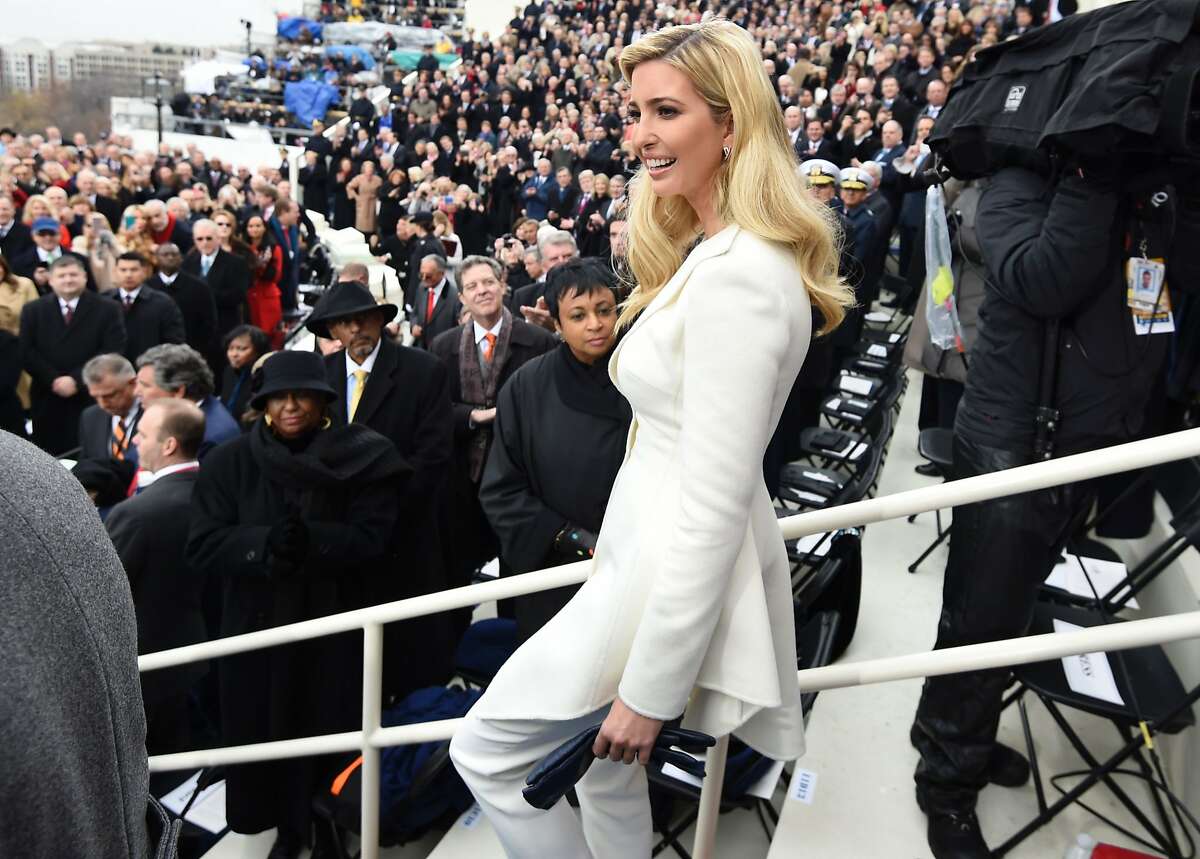 Ivanka Trump arrives for the Presidential Inauguration of her father Donald Trump at the US Capitol in Washington, DC, January 20, 2017. / AFP PHOTO / POOL / SAUL LOEBSAUL LOEB/AFP/Getty Images