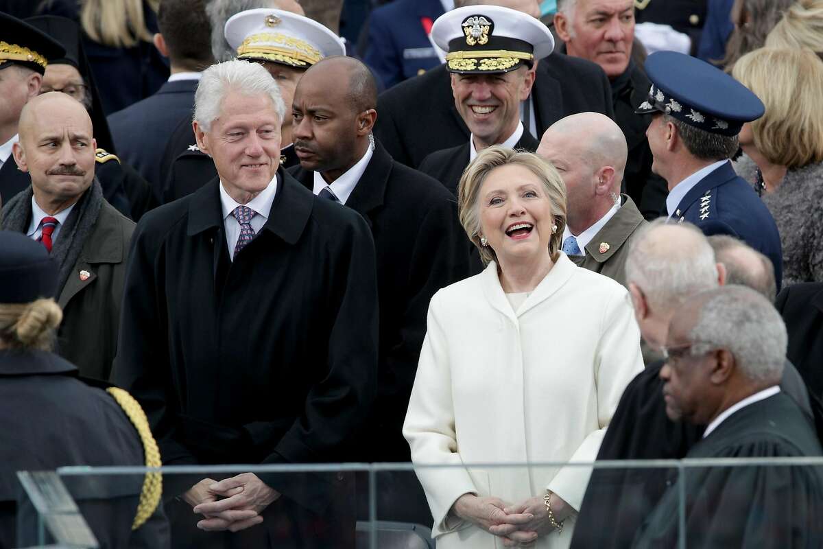 Former President Bill Clinton and former Democratic presidential nominee Hillary Clinton arrive on the West Front of the U.S. Capitol on January 20, 2017 in Washington, DC. In today's inauguration ceremony Donald J. Trump becomes the 45th president of the United States. (Photo by Alex Wong/Getty Images)