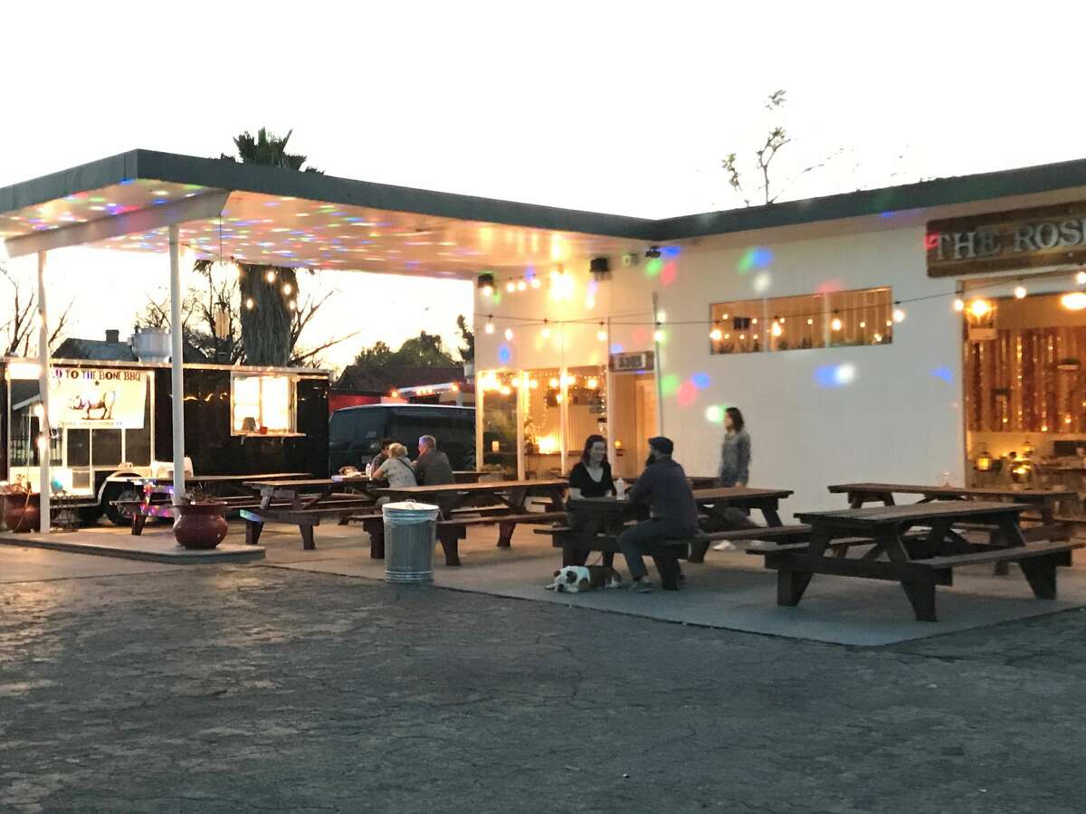 The following are places you can bring your own beer and wine at in San Antonio.  The Rose Bush food truck park, 2301 San Pedro Avenue, (210) 621-8908.
