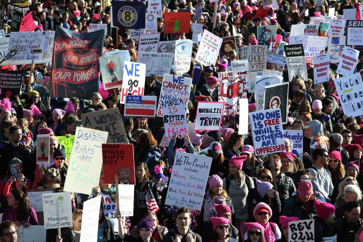 More than 100,000 join Women's March on Seattle