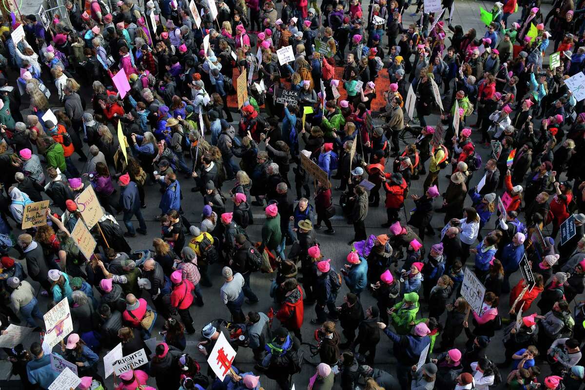 More than 100,000 join Women's March on Seattle