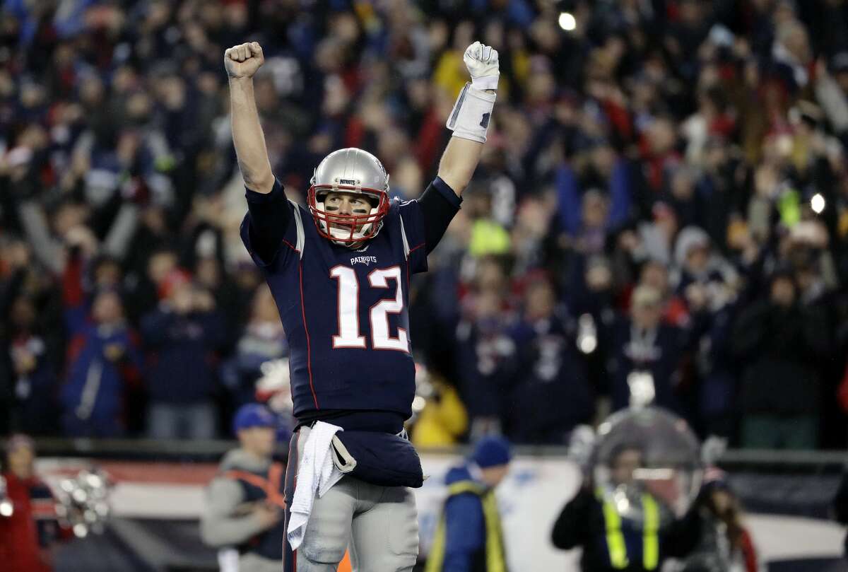 Photos of Tom Brady fans at Super Bowl LI in Houston