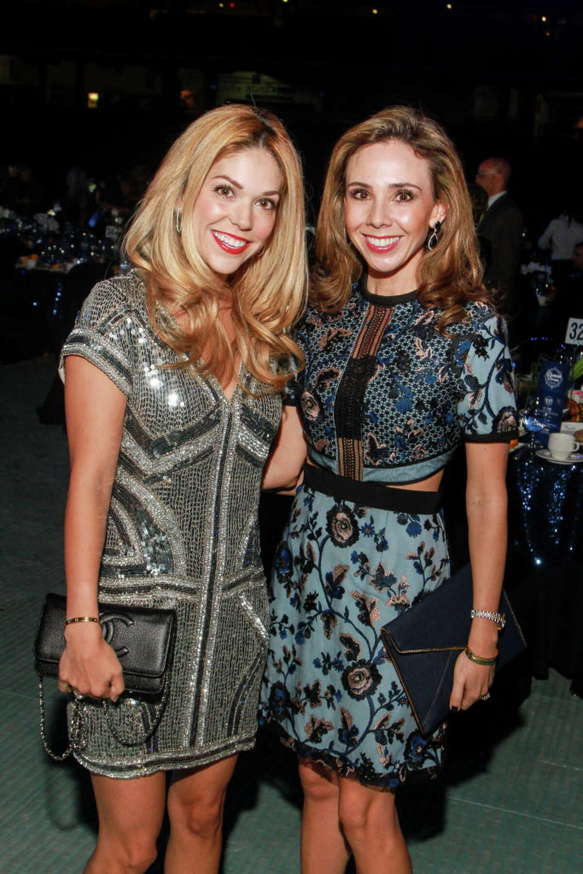 Veronica Massiatte, left, and Maria Morales at the Houston Astros Foundation's second annual "Diamond Dreams" gala. (For the Chronicle/Gary Fountain, January 20, 2017)