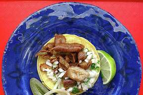 Taco of the week: Crispy tripas from Tacos Y Burritos Metro Basilica 2 on Culebra Road.